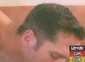 Amateur German gay barebacked in 3some till cum in mouth