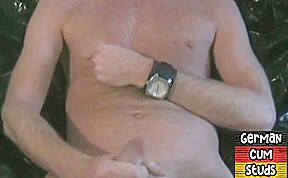 Cumswallow German gays eat BFs cum after his solo HJ