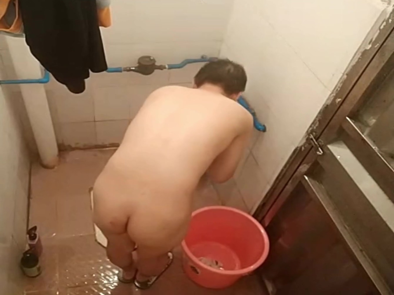 Daddy Is So Sexy Bathing Dick Is So Big