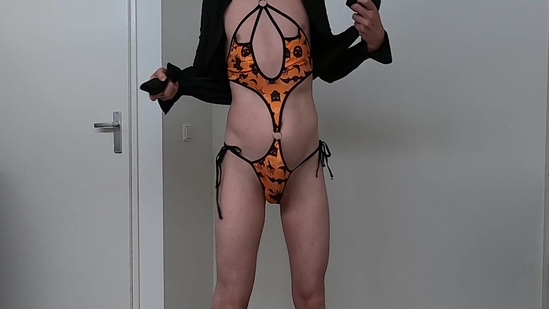 Showing My Lingerie And Cum