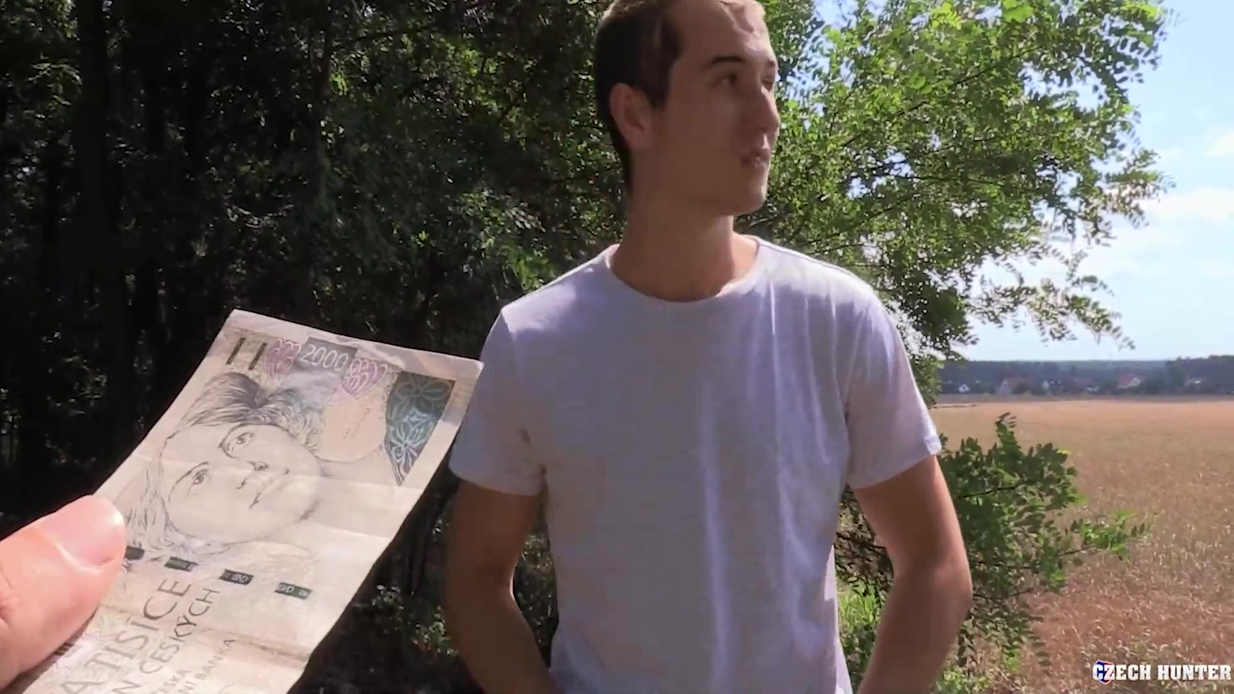 Handsome Dude Is On The Way Home When He Notices A Hot Twink By The Side Of The Road Ready To Get Fucked