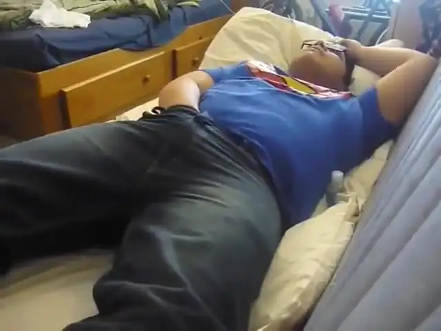 Cute asian college girl having fun