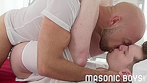 MasonicBoys Suited super sexy twink Ethan Tate takes giant raw dick