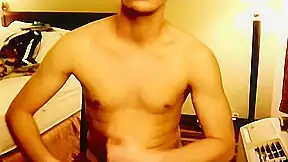 Straight guy in hot solo webcam scene