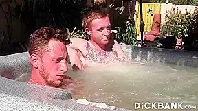 Tattooed Gay Corey Gunz And Dom Ty Jerks Off Outdoors