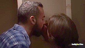 DaddySexFiles: Jonathan Jarrett Kneels And Worships Cocks While Others Jerk Theirs