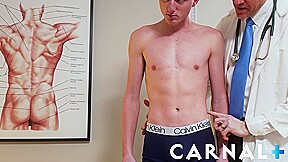 Horny ginger Richie West gets stretched by hung doc daddy