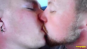 ManPuppy: JC Dickerson Moans As Leo Blues Tongue Bulges His Cheeks And Fills His Mouth