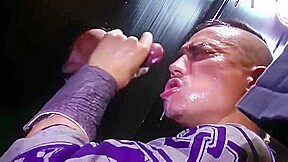 Japanese gloryhole bukkake