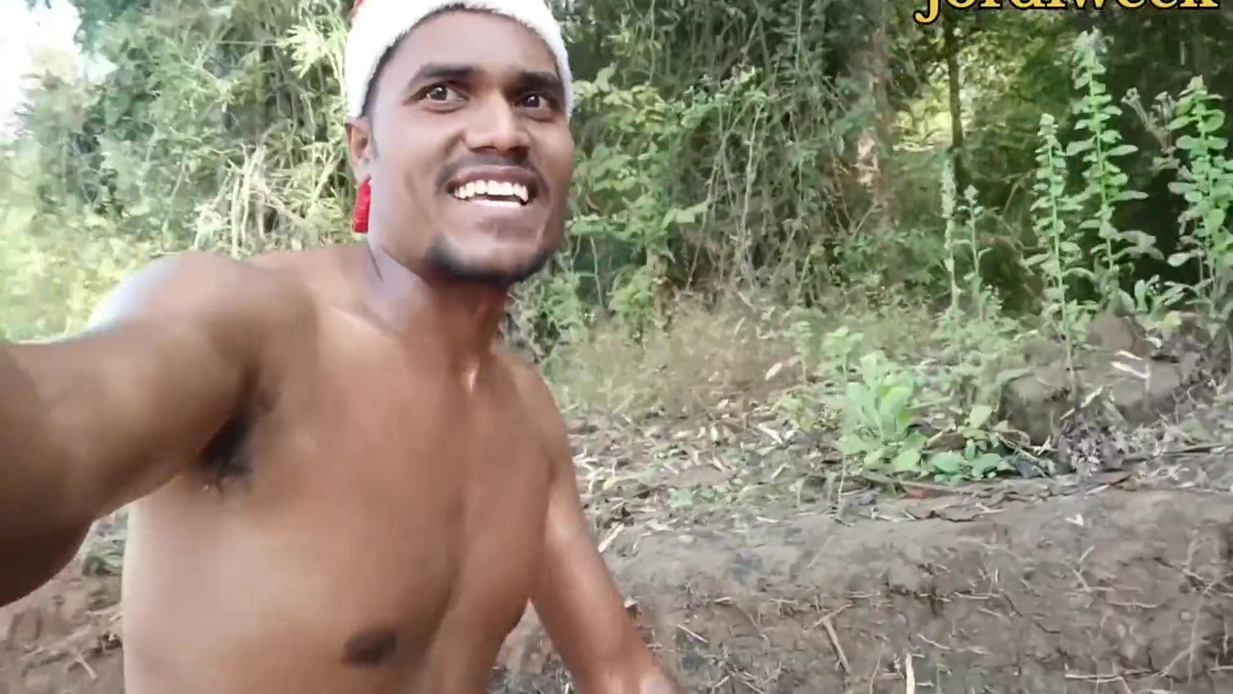 Hot Santa Claus In Public Outdoor Advanture With Big Cock