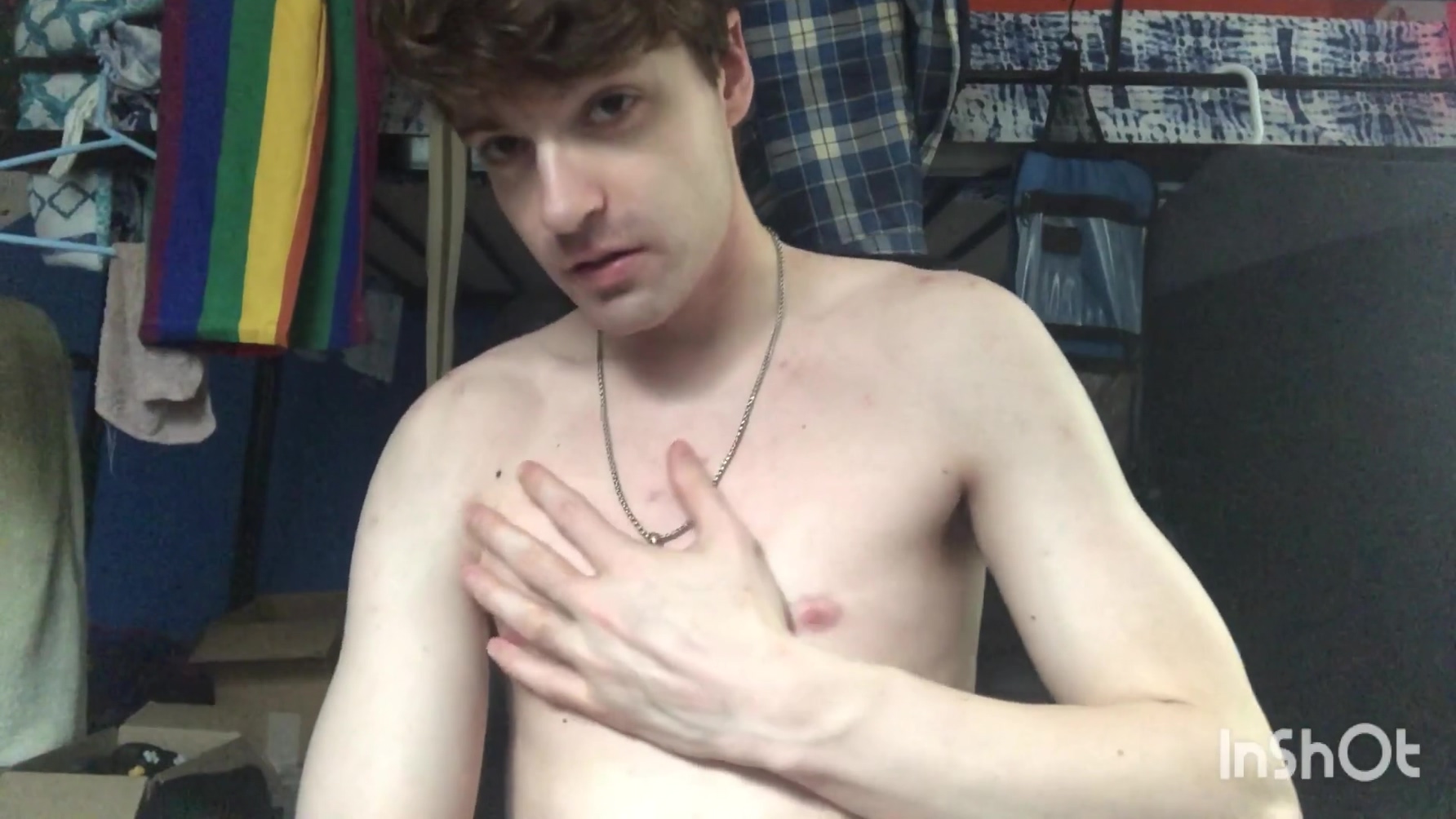 Niko Springs In Gay Twink Strip Down And His Big Cock