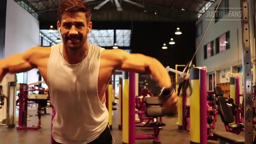 Working Out Hard At The Gym Brett King