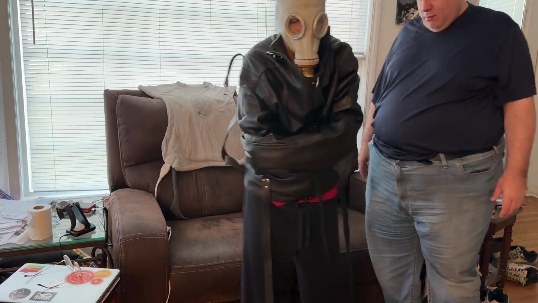 Dec 11 2023 – Gasmask Monday + Straitjacketmonday = Straitmask Monday