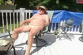 naked on the terrace