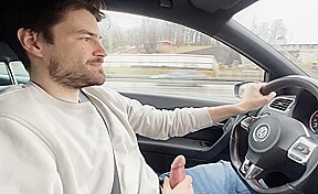 almost crashed the car when I jerked him off and tortured him after his orgasm