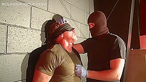 BoundMuscleJocks: Derek Pains Torment Begins With Master Dire Callahans Interrogation