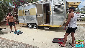 TRAILERTRASHBOYS Pup Hades And Giovanni Enjoys Bareback Session