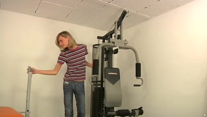 bodybuilders and longhaired golden-haired twink