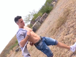 Handsome Czech Muscle Stud Gets Worshipped Outdoors